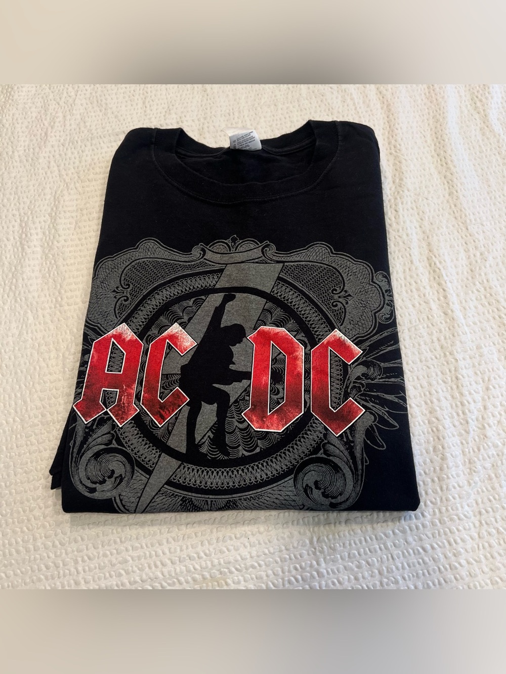 AC DC 2008 tour Black Ice rock shirt size XL men